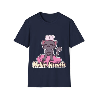 Makin' Biscuits- Grey. Unisex Softstyle T-Shirt