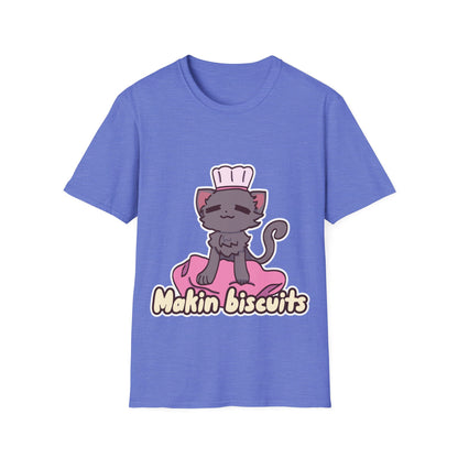 Makin' Biscuits- Grey. Unisex Softstyle T-Shirt