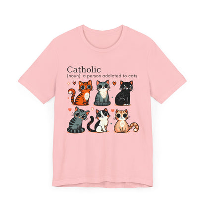 Catholic cats. Unisex Jersey Short Sleeve Tee