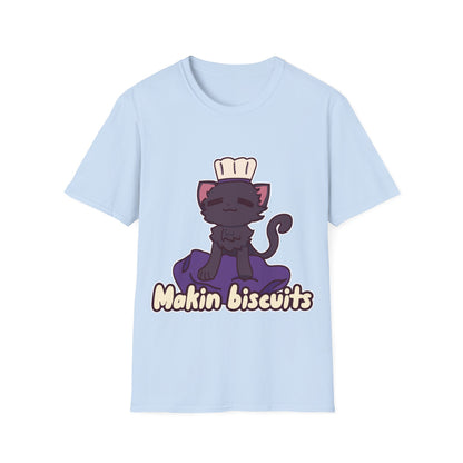 Makin' Biscuits- Black. Unisex Softstyle T-Shirt