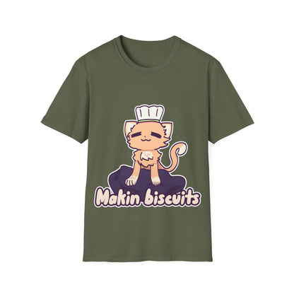 Makin' Biscuits- Orange. Unisex Softstyle T-Shirt