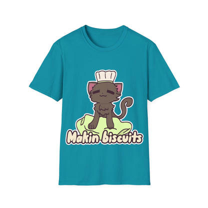 Makin' Bisbuits-Grey. Unisex Softstyle T-Shirt