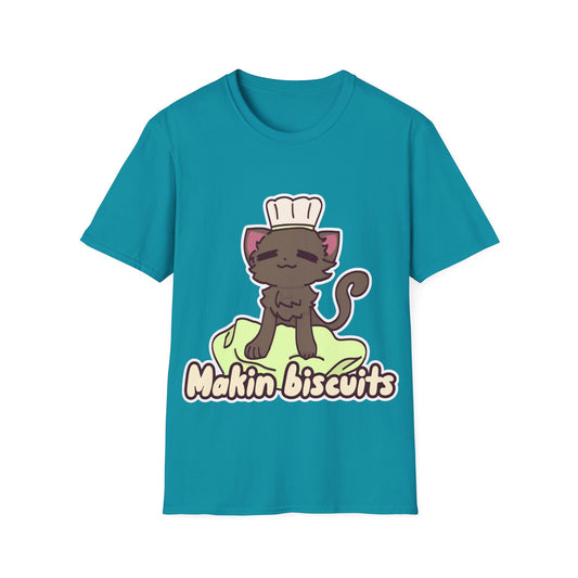 Makin' Bisbuits-Grey. Unisex Softstyle T-Shirt
