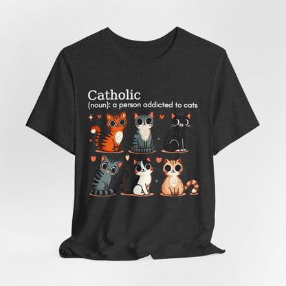 Catholic cats. Unisex Jersey Short Sleeve Tee
