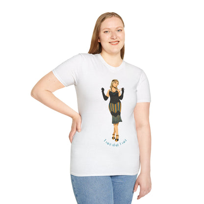 Art Deco Dancer- I said what I said. Unisex Softstyle T-Shirt