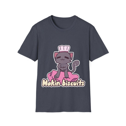 Makin' Biscuits- Grey. Unisex Softstyle T-Shirt