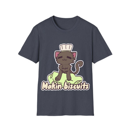 Makin' Bisbuits-Grey. Unisex Softstyle T-Shirt