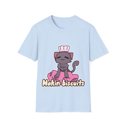 Makin' Biscuits- Grey. Unisex Softstyle T-Shirt