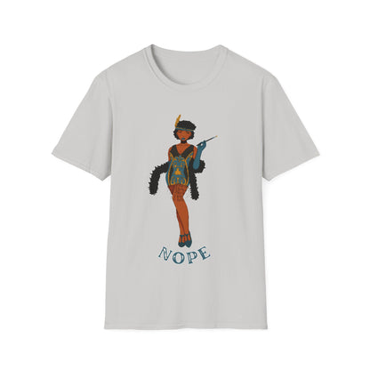 Art Deco Dancer-Nope. Unisex Softstyle T-Shirt