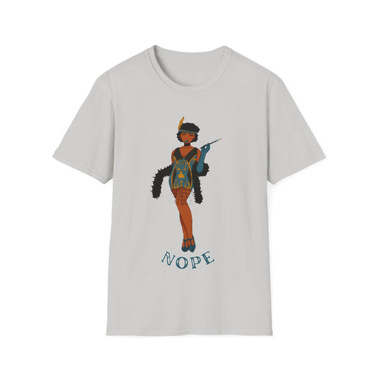 Art Deco Dancer-Nope. Unisex Softstyle T-Shirt