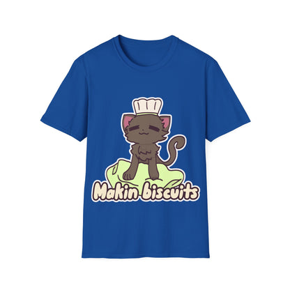 Makin' Bisbuits-Grey. Unisex Softstyle T-Shirt