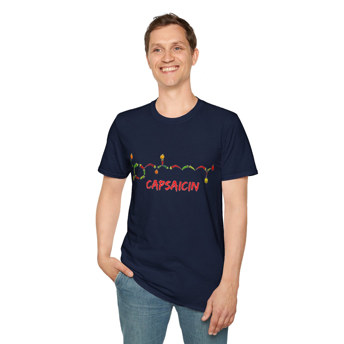 Capsaicin Chillies- Unisex Softstyle T-Shirt