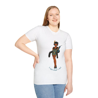 Art Deco Dancer -I said what I said. Unisex Softstyle T-Shirt