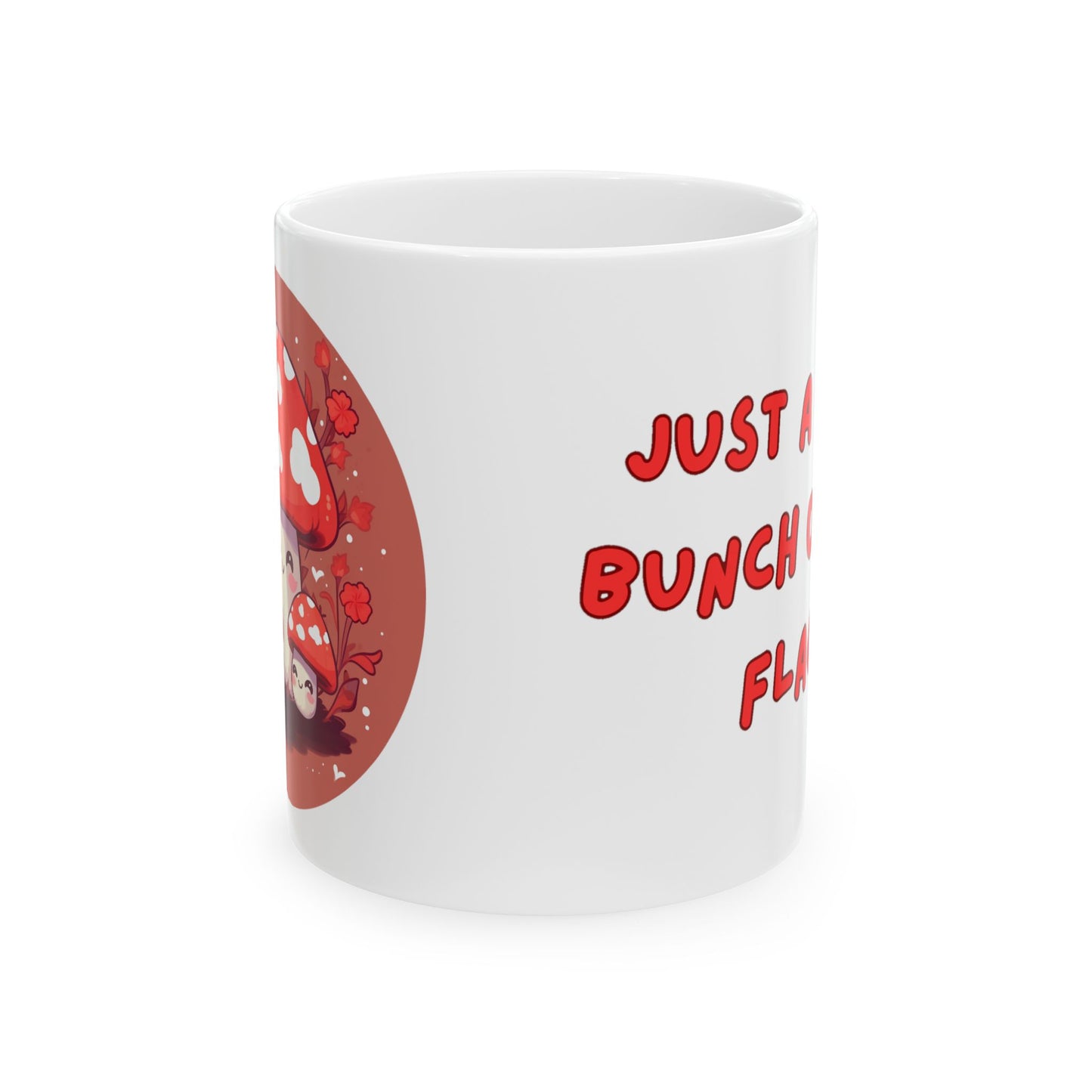 Cute sassy mushroom Ceramic Mug, (11oz, 15oz)