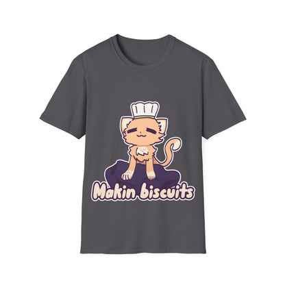 Makin' Biscuits- Orange. Unisex Softstyle T-Shirt