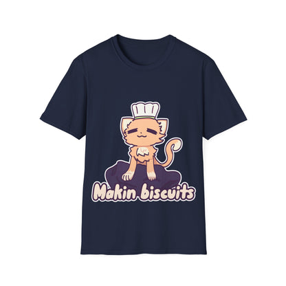 Makin' Biscuits- Orange. Unisex Softstyle T-Shirt