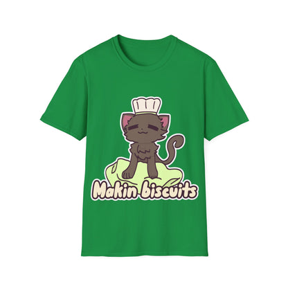Makin' Bisbuits-Grey. Unisex Softstyle T-Shirt