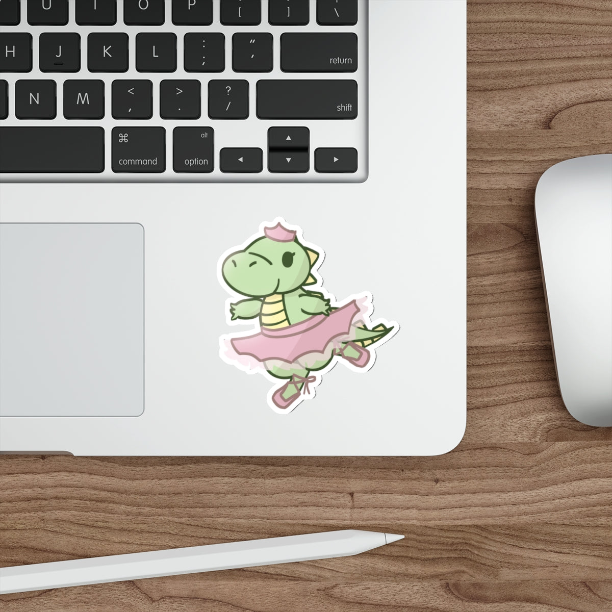 Dino Princess Die-Cut Sticker