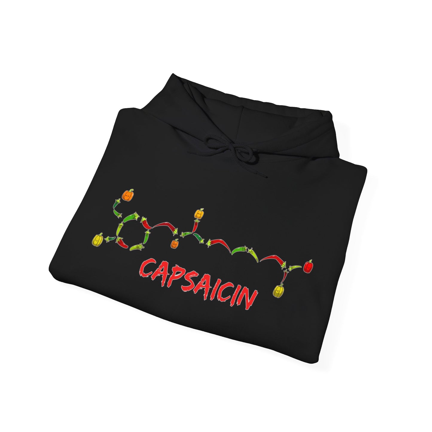 Capsaicin Chillies- Unisex Heavy Blend™ Hooded Sweatshirt