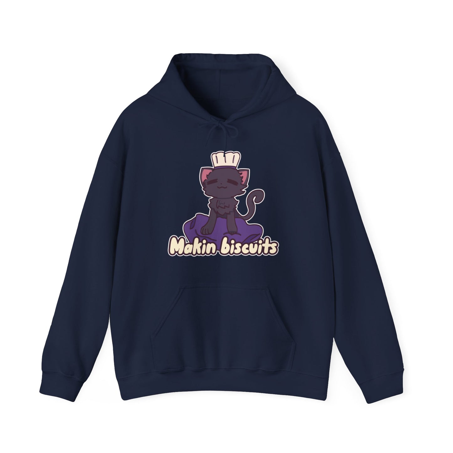 Makin' Biscuits-Black. Unisex Heavy Blend™ Hooded Sweatshirt