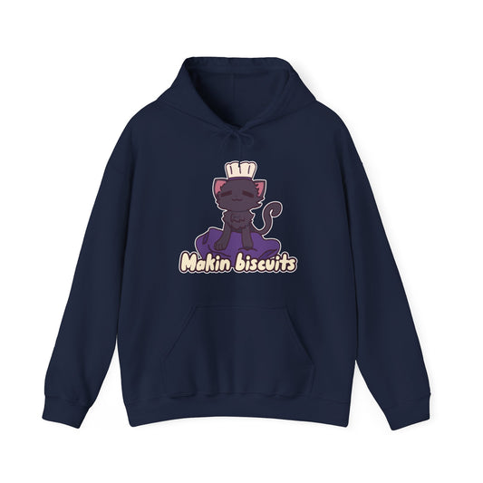 Makin' Biscuits-Black. Unisex Heavy Blend™ Hooded Sweatshirt