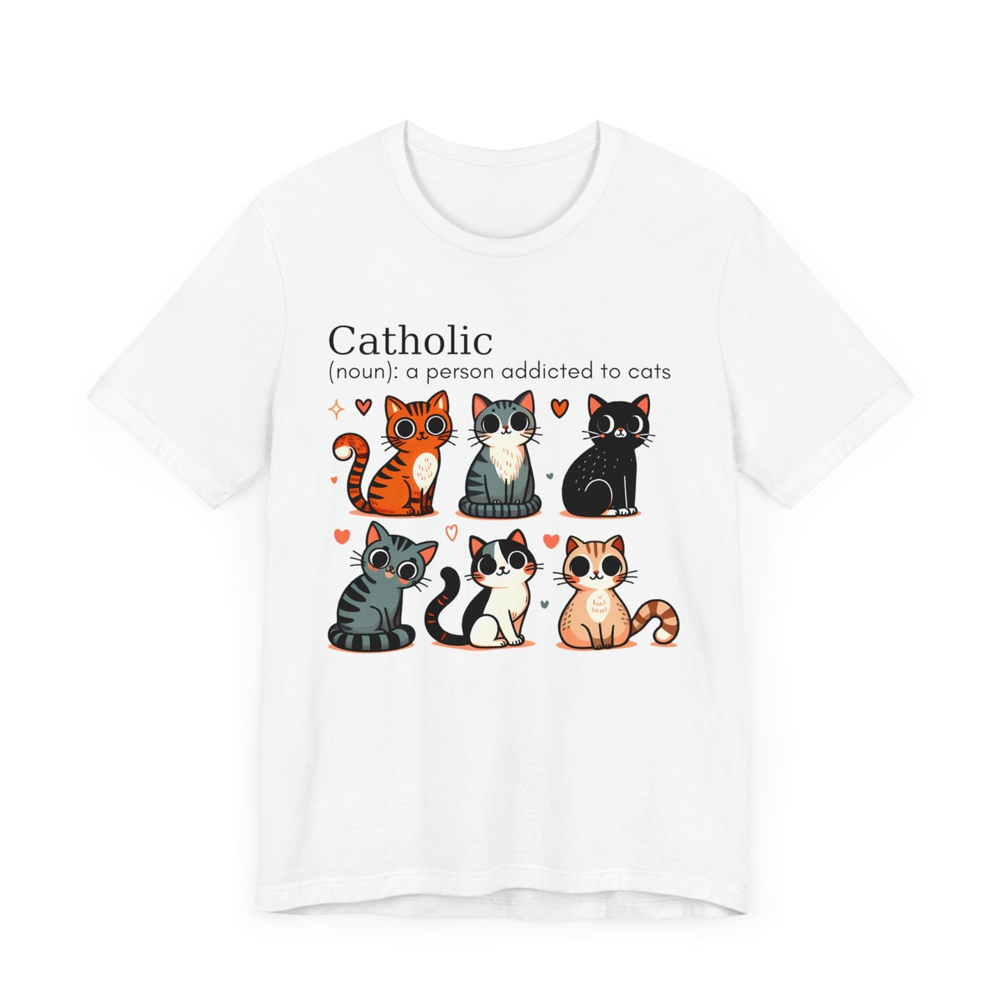Catholic cats. Unisex Jersey Short Sleeve Tee