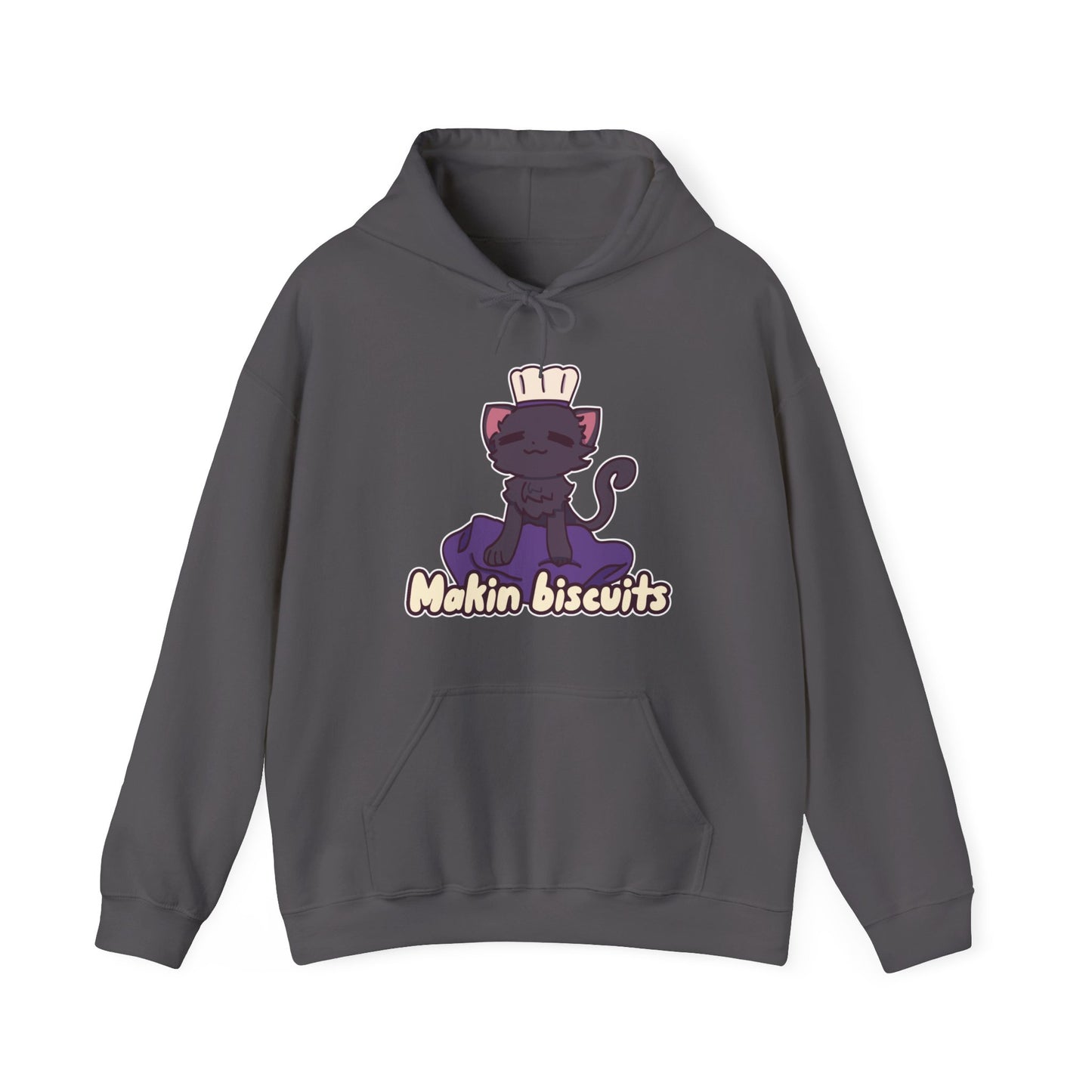 Makin' Biscuits-Black. Unisex Heavy Blend™ Hooded Sweatshirt