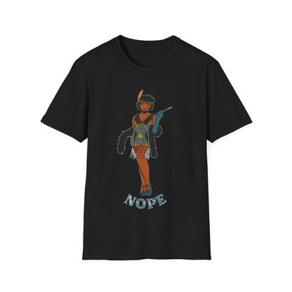 Art Deco Dancer-Nope. Unisex Softstyle T-Shirt