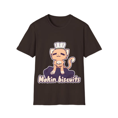 Makin' Biscuits- Orange. Unisex Softstyle T-Shirt