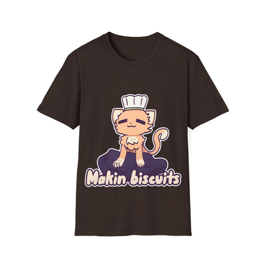 Makin' Biscuits- Orange. Unisex Softstyle T-Shirt