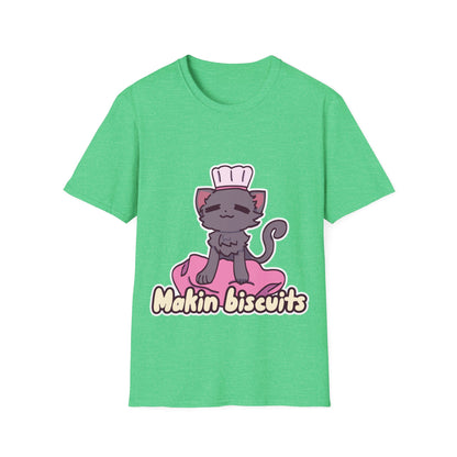 Makin' Biscuits- Grey. Unisex Softstyle T-Shirt