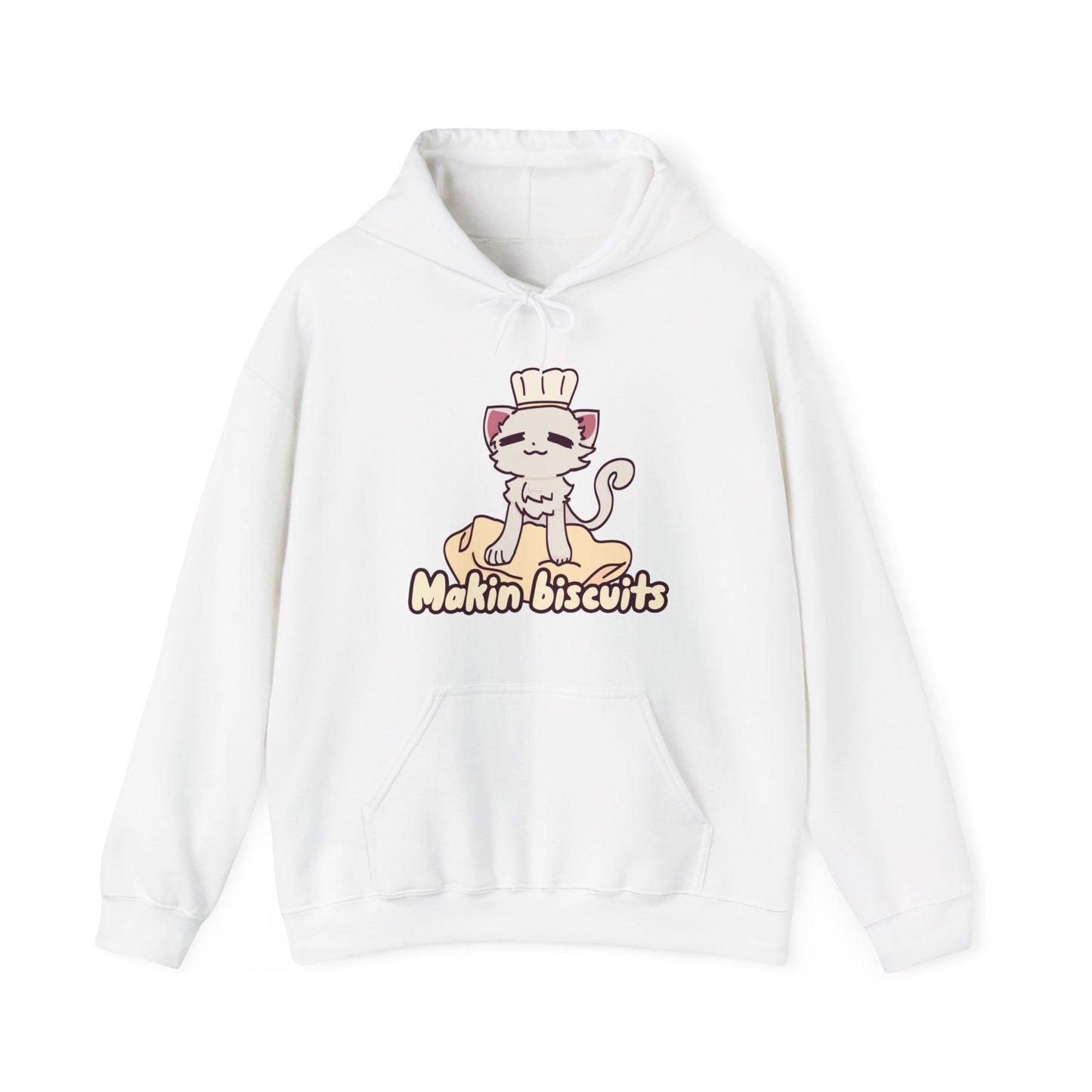 Makin' Biscuits- Cream. Unisex Heavy Blend™ Hooded Sweatshirt