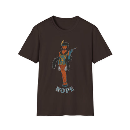 Art Deco Dancer-Nope. Unisex Softstyle T-Shirt