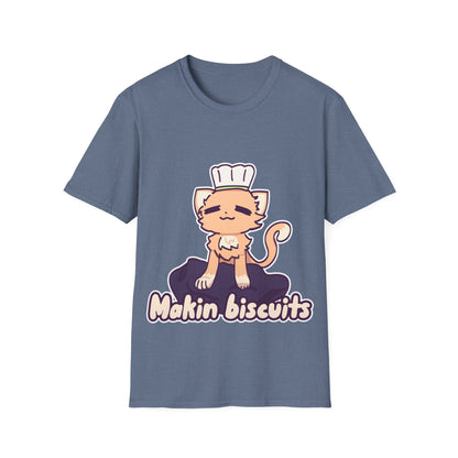 Makin' Biscuits- Orange. Unisex Softstyle T-Shirt