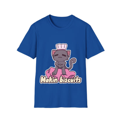 Makin' Biscuits- Grey. Unisex Softstyle T-Shirt