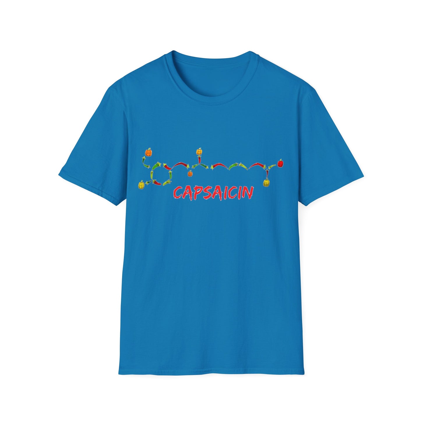 Capsaicin Chillies- Unisex Softstyle T-Shirt
