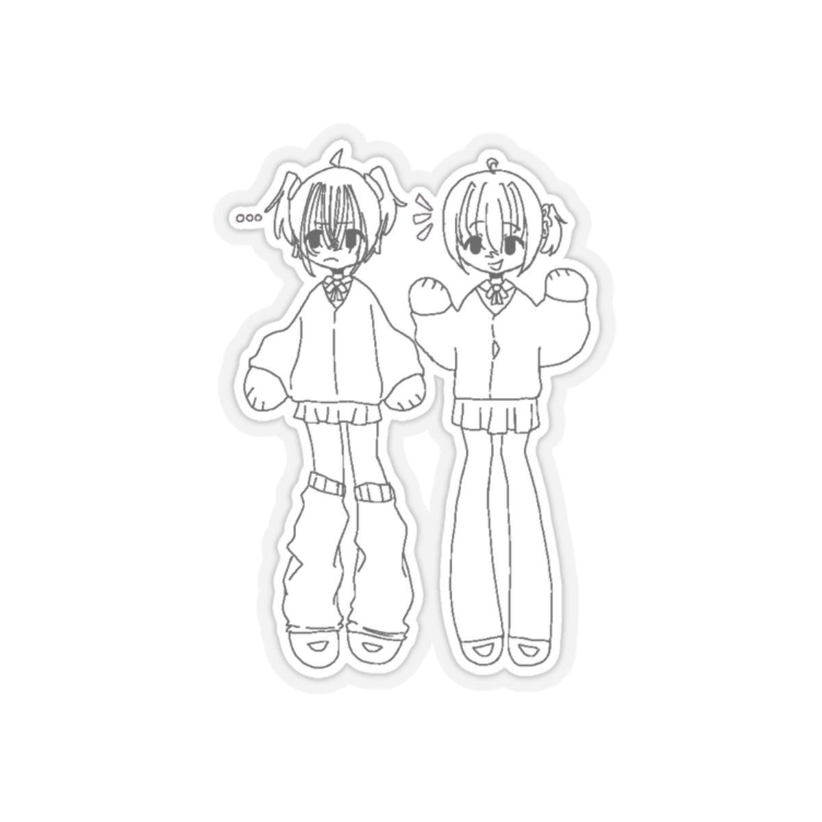 Twins Kiss-Cut Stickers