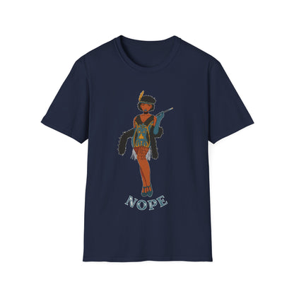 Art Deco Dancer-Nope. Unisex Softstyle T-Shirt