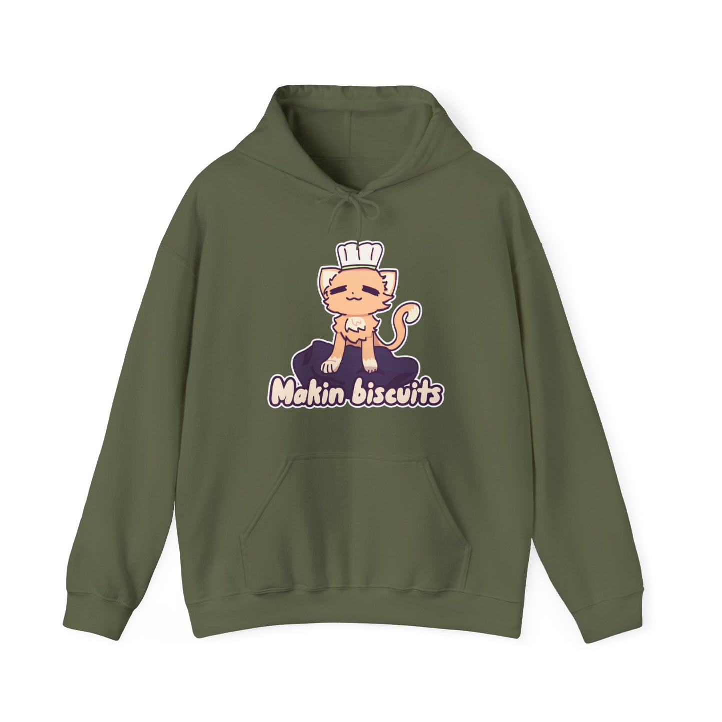 Makin' Biscuits- Orange- Unisex Heavy Blend™ Hooded Sweatshirt