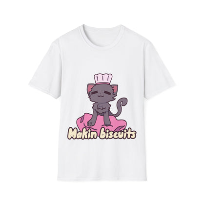 Makin' Biscuits- Grey. Unisex Softstyle T-Shirt